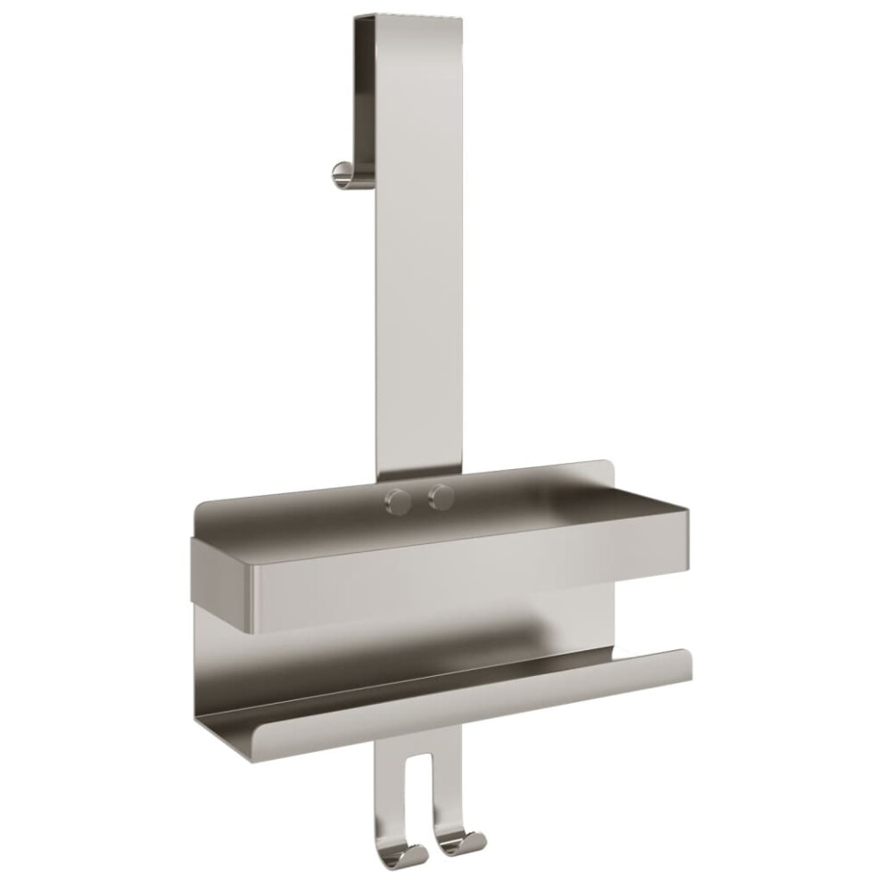Vidaxl Hanging Shower Caddy Bath Shower Shelf Brushed 304 Stainless Steel