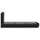 VidaXL vidaXL Bed Frame with Headboard Home Bed Base Black 100x200 cm Engineered Wood 5