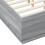 VidaXL vidaXL Bed Frame with LED Lights Grey Sonoma Small Double Engineered Wood 9