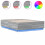 VidaXL vidaXL Bed Frame with LED Lights Grey Sonoma Small Double Engineered Wood 1