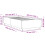 VidaXL vidaXL Bed Frame with LED Lights Bed Base Black 100x200 cm Engineered Wood 4
