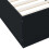 VidaXL vidaXL Bed Frame with LED Lights Bed Base Black 100x200 cm Engineered Wood 9