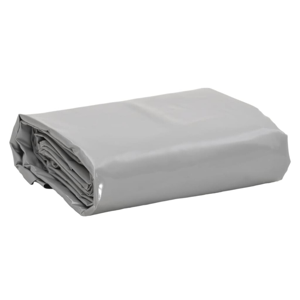 Vidaxl Tarpaulin Cover Ground Sheet Waterproof Camping Tarp 600 G/Mâ² Grey