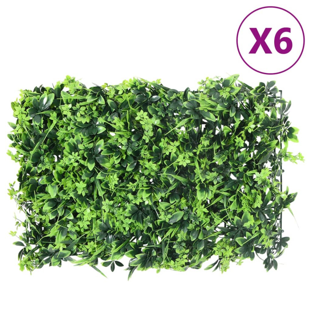 vidaXL Artificial Leaf Fence Garden Privacy Fence ScreenÃÂ 6 pcs Green 40x60 cm