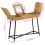 VidaXL vidaXL Dressing Table Cosmetic Makeup Table Solid Rough Mango Wood and Iron 4