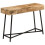 VidaXL vidaXL Dressing Table Cosmetic Makeup Table Solid Rough Mango Wood and Iron 10