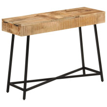 vidaXL Dressing Table Cosmetic Makeup Table Solid Rough Mango Wood and Iron