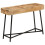 VidaXL vidaXL Dressing Table Cosmetic Makeup Table Solid Rough Mango Wood and Iron 1