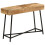 VidaXL vidaXL Dressing Table Cosmetic Makeup Table Solid Rough Mango Wood and Iron 11