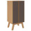 VidaXL vidaXL Bedside Cabinet Nightstand End Table Bed Table Brown Solid Wood Pine 9