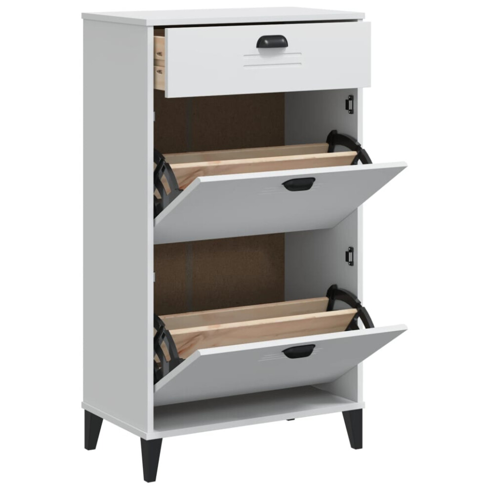 Vidaxl Shoe Cabinet Shoe Storage Cupboard Shoe Rack White Engineered Wood