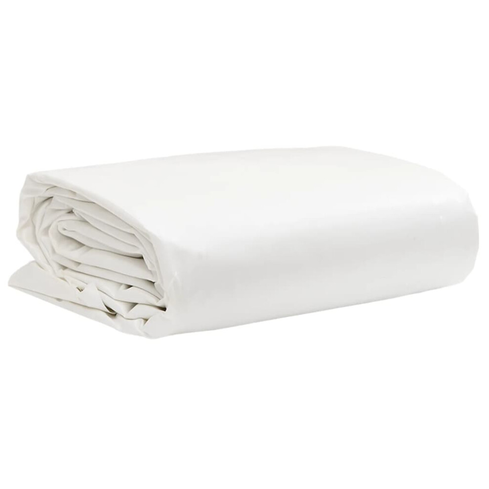 Vidaxl Tarpaulin Cover Ground Sheet Waterproof Camping Tarp White 650 G/Mâ² 8721012402454