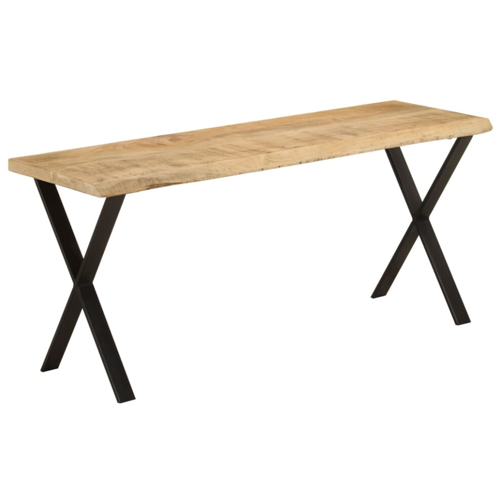 vidaXL Bench with Live Edge Dining Bench Hall Bench Seat Solid Wood Acacia