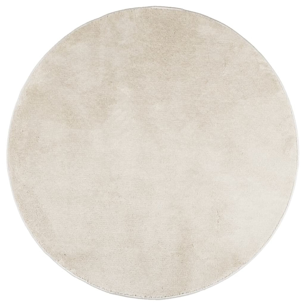 Vidaxl Rug Short Pile Soft And Washable Rug Floor Mat Area Rug Carpet Beige