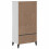 VidaXL vidaXL Bookcase Bookshelf Side Cabinet Storage Book Rack White Engineered Wood 8