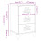 VidaXL vidaXL Bedside Cabinet VIKEN White Engineered Wood 4
