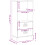 VidaXL vidaXL Bookcase Bookshelf Side Cabinet Storage Book Rack White Engineered Wood 10