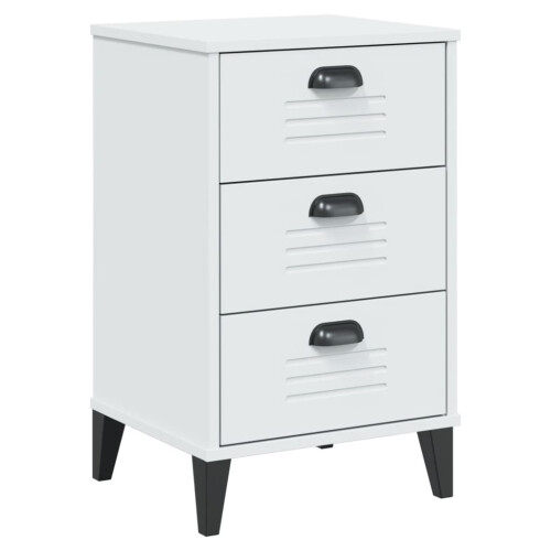 VidaXL vidaXL Bedside Cabinet VIKEN White Engineered Wood 1