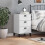 VidaXL vidaXL Bedside Cabinet VIKEN White Engineered Wood 3