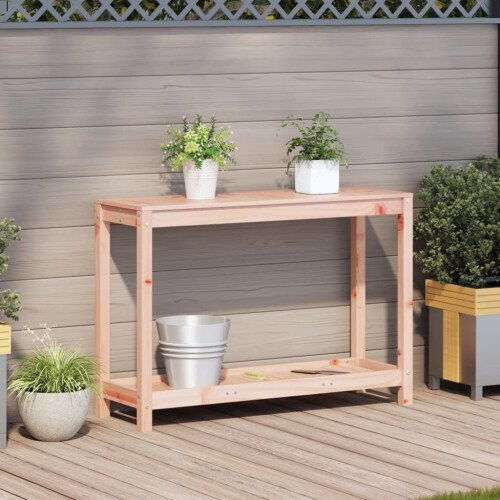 VidaXL vidaXL Potting Table with Shelf Potting Bench Plant Table Solid Wood Douglas 2
