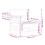 VidaXL vidaXL Garden Armrest Sofa with Side Table Outdoor Sofa White Solid Wood Pine 4