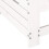 VidaXL vidaXL Garden Armrest Sofa with Side Table Outdoor Sofa White Solid Wood Pine 8