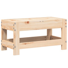 vidaXL Garden Footstool Outdoor Ottoman Garden Stool Footrest Solid Wood Pine