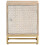 VidaXL vidaXL Bedside Cabinet Nightstand Bed Side Table Solid Wood Mango and Iron 3
