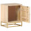 VidaXL vidaXL Bedside Cabinet Nightstand Bed Side Table Solid Wood Mango and Iron 2