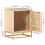VidaXL vidaXL Bedside Cabinet Nightstand Bed Side Table Solid Wood Mango and Iron 4