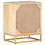 VidaXL vidaXL Bedside Cabinet Nightstand Bed Side Table Solid Wood Mango and Iron 5