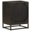 VidaXL vidaXL Bedside Cabinet Nightstand Bed Table Black Solid Wood Mango and Iron 5