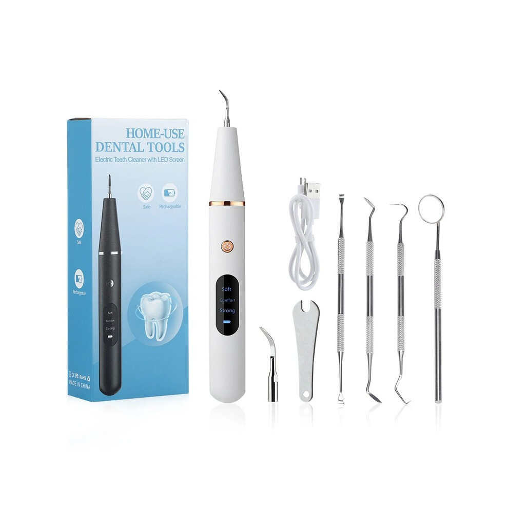 (Ultrasonic set) Ultrasonic Dental Scaler Electric Visual Teeth Cleaner Tooth Whitening