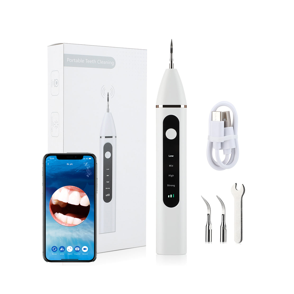 (with Visual-4modes) Ultrasonic Dental Scaler Electric Visual Teeth Cleaner Tooth Whitening