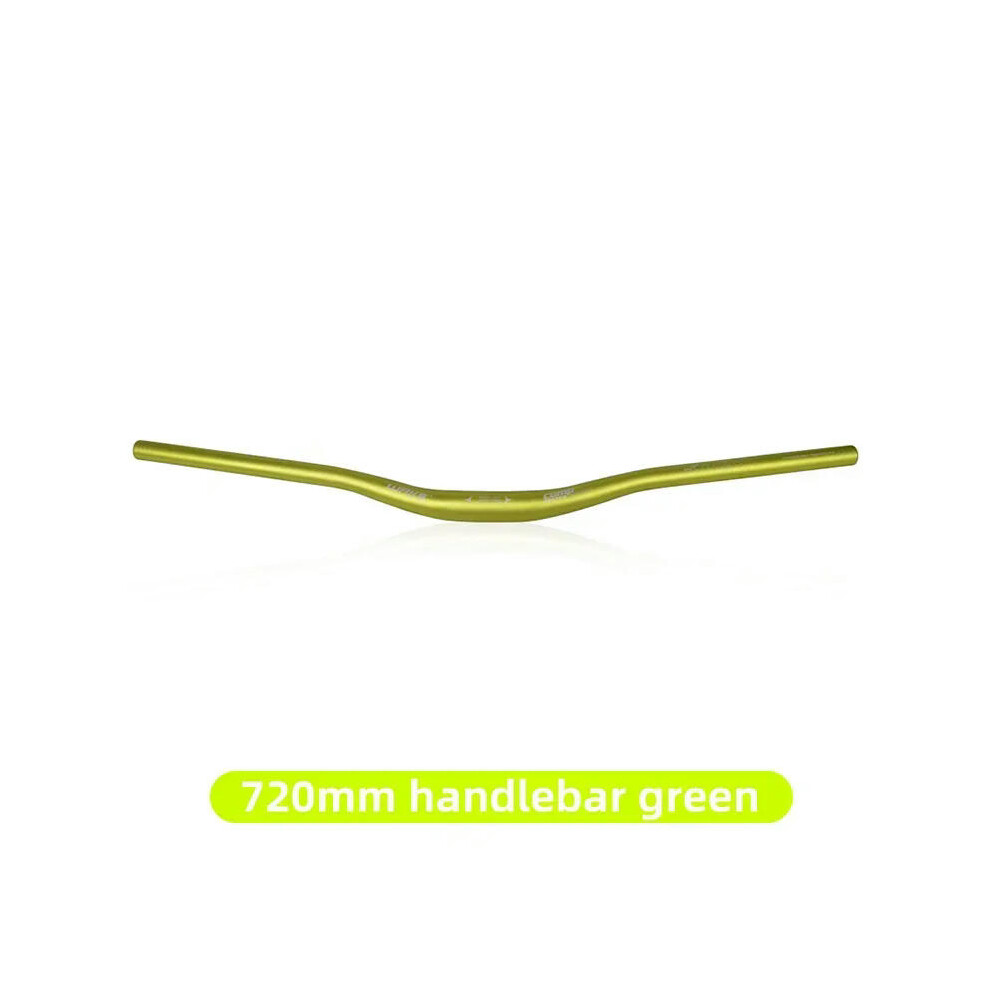 (Green 720 mm) WAKE MTB Mountain Bike Handlebar Aluminum Alloy 720mm 780mm  Diameter 31.8mm Bicycle Accessories Parts