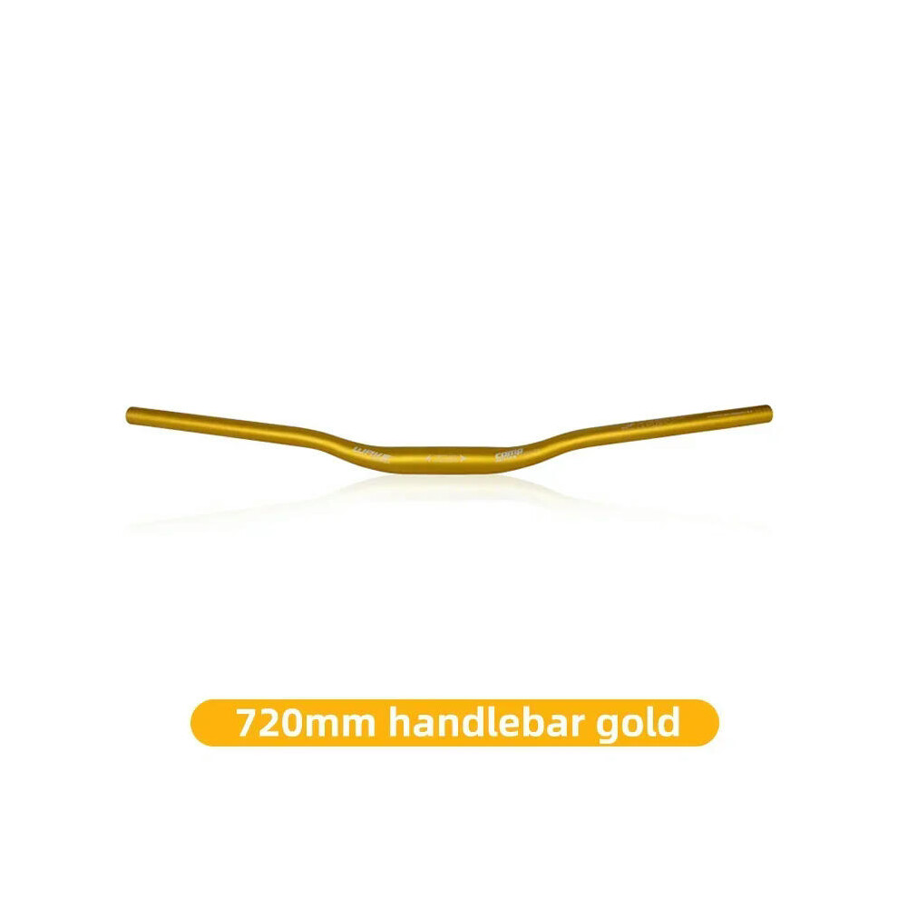 (Gold 720 mm) WAKE MTB Mountain Bike Handlebar Aluminum Alloy 720mm 780mm  Diameter 31.8mm Bicycle Accessories Parts