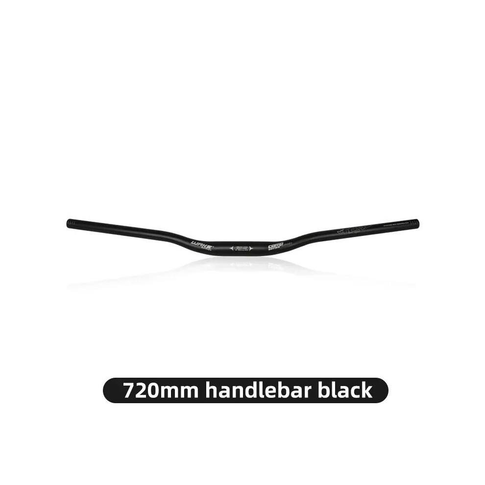 (Black 720 mm) WAKE MTB Mountain Bike Handlebar Aluminum Alloy 720mm 780mm  Diameter 31.8mm Bicycle Accessories Parts