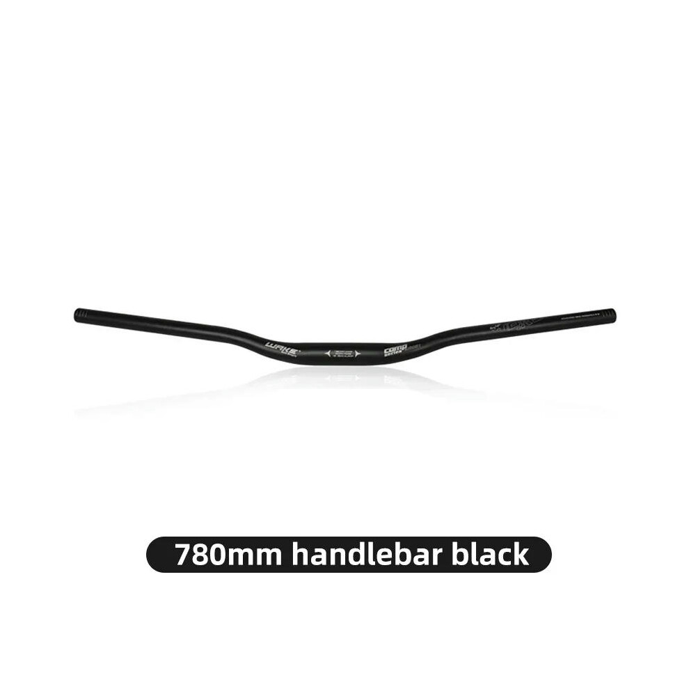 (Black 780 mm) WAKE MTB Mountain Bike Handlebar Aluminum Alloy 720mm 780mm  Diameter 31.8mm Bicycle Accessories Parts