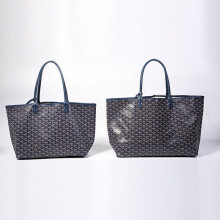 (Dark blue, Medium ) UK Goyard Dog Tooth Bag Large Capacity Tote Mother Bag Handbag Women Gifts Bags