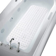 ((53 x 53) cm., WHITE) Non Slip Anti-Mold Shower Mat Bathroom Rubber Mat