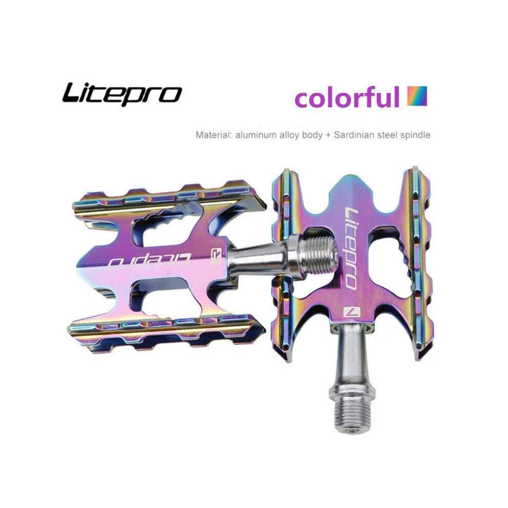 (7colors) Litepro K3 Folding Bike Pedal Sealed Bearing For Brompton Fnhon Aluminum Alloy Non-slip MTB Road BMX Universal Bicycle Pedals