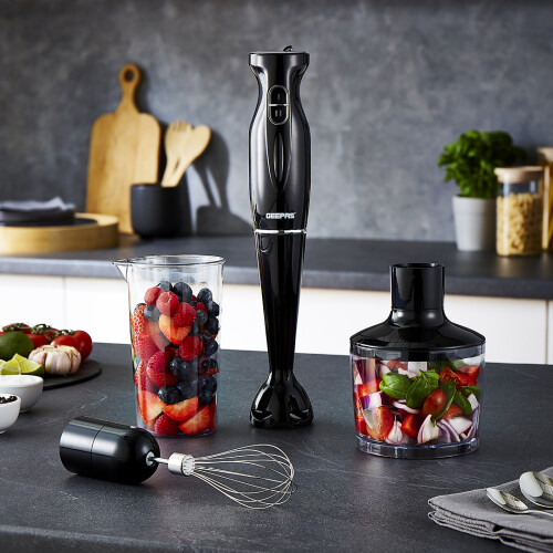 GEEPAS Geepas 4-in-1 Hand Blender Stick Electric Whisk 200W, Black 2