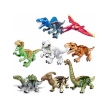 (77037 ) 8-delars Jurassic dinosauriernas värld minifigurer mikrobyggsten-set leksaker