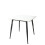 URBN Living (Gloss White) 80cm Modern 4 Seater Ceramic Square Shape Top Kitchen & Dining Room Table 4