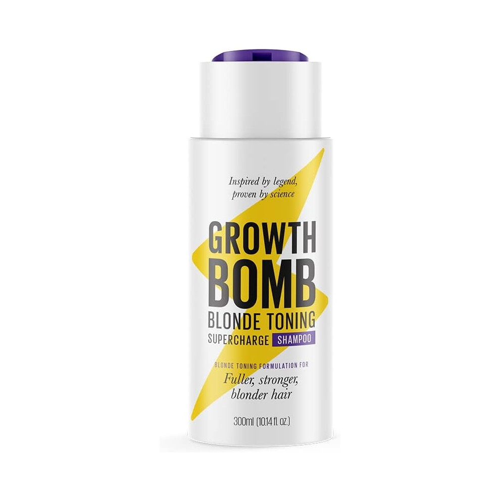 Growth Bomb  Blonde Toning Supercharge Shampoo Repairs & Strengthens