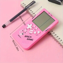 (Rose Red Color) Classic Game Handheld Development Intelligence Educational Toys Thinking Training