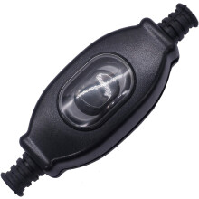 Waterproof Inline Cord Switch 3a 250v Ac On Off Cord Lamp Rocker Switches For Various Lighting Appliances Power Switches K-003-bk