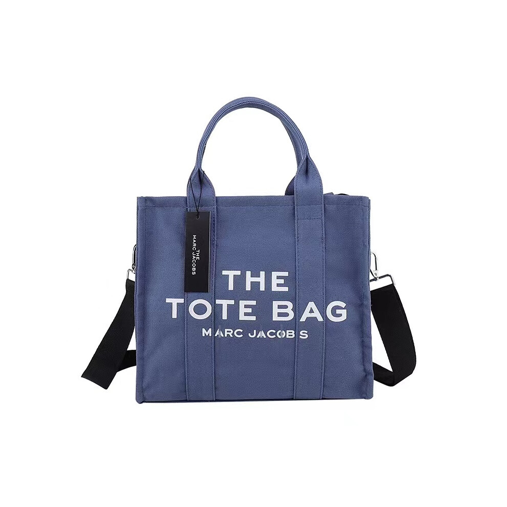 (Blue-B) Women Handbag Designer Laptop Tote Bag Canvas Messenger Shoulder Bag