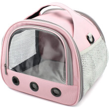 (Pink) Animal Carrier Bag Size,Portable Bag with Strap