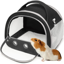 (Black) Animal Carrier Bag Size,Portable Bag with Strap